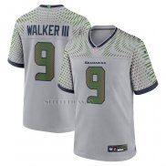 Camiseta NFL Game Seattle Seahawks Kenneth Walker III 2025 Rivalries Collection Gris