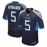 Camiseta NFL Game Tennessee Titans Elic Ayomanor Azul