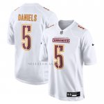 Camiseta NFL Game Washington Commanders Jayden Daniels Tundra Blanco