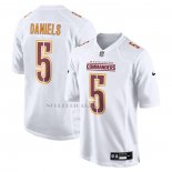 Camiseta NFL Game Washington Commanders Jayden Daniels Tundra Blanco
