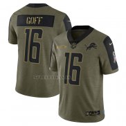 Camiseta NFL Limited Detroit Lions Jared Goff 2021 Salute To Service Verde