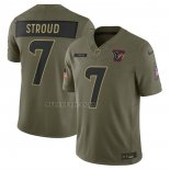 Camiseta NFL Limited Houston Texans CJ Stroud 2025 Salute To Service Verde Militar