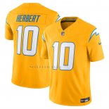 Camiseta NFL Limited Los Angeles Chargers Justin Herbert Alterno Charger Power Vapor F.U.S.E. Oro