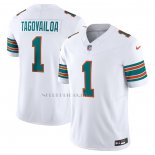 Camiseta NFL Limited Miami Dolphins Tua Tagovailoa Vapor F.U.S.E. Blanco2