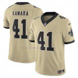 Camiseta NFL Limited New Orleans Saints Alvin Kamara Vapor F.U.S.E. Alterno Oro