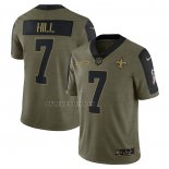 Camiseta NFL Limited New Orleans Saints Taysom Hill 2021 Salute To Service Verde