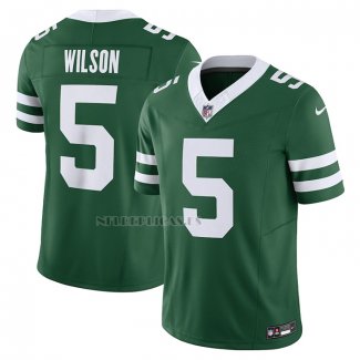 Camiseta NFL Limited New York Jets Garrett Wilson Vapor F.U.S.E. Legacy Verde
