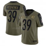 Camiseta NFL Limited Pittsburgh Steelers Minkah Fitzpatrick 2021 Salute To Service Verde