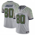 Camiseta NFL Limited Seattle Seahawks Steve Largent 2025 Rivalries Collection Retired Gris