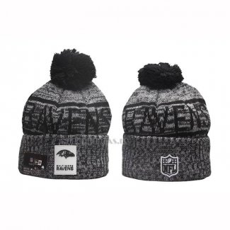 Gorro Beanie Baltimore Ravens Sideline Gris