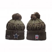Gorro Beanie Dallas Cowboys New Era Verde Militar