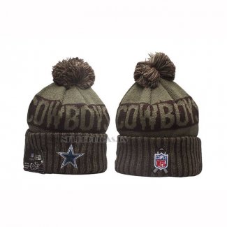 Gorro Beanie Dallas Cowboys New Era Verde Militar