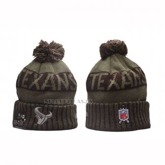 Gorro Beanie Houston Texans New Era Verde Militar