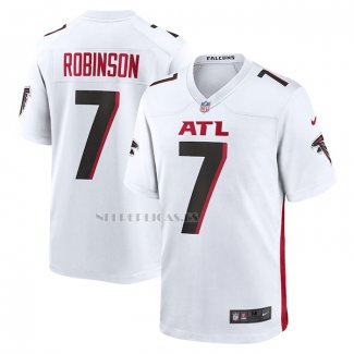 Camiseta NFL Game Atlanta Falcons Bijan Robinson 2023 NFL Draft First Round Pick Blanco