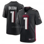 Camiseta NFL Game Atlanta Falcons Jeff Okudah Negro
