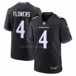 Camiseta NFL Game Baltimore Ravens Zay Flowers Alterno Negro