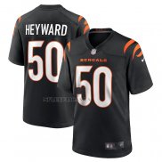 Camiseta NFL Game Cincinnati Bengals Shaka Heyward Negro