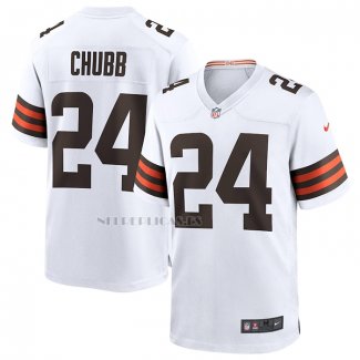 Camiseta NFL Game Cleveland Browns Nick Chubb Blanco