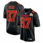 Camiseta NFL Game Kansas City Chiefs Travis Kelce Super Bowl LIX Negro
