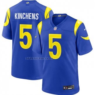 Camiseta NFL Game Los Angeles Rams Kamren Kinchens Azul1