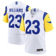 Camiseta NFL Game Los Angeles Rams Kyren Williams Jugador Blanco