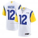 Camiseta NFL Game Los Angeles Rams Puka Nacua Blanco