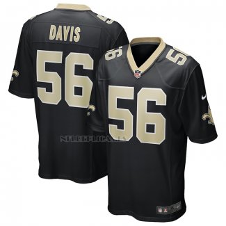 Camiseta NFL Game New Orleans Saints Demario Davis Negro