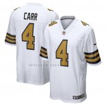 Camiseta NFL Game New Orleans Saints Derek Carr Alterno Blanco