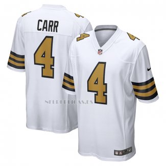 Camiseta NFL Game New Orleans Saints Derek Carr Alterno Blanco