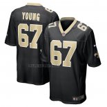 Camiseta NFL Game New Orleans Saints Landon Young Negro