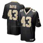 Camiseta NFL Game New Orleans Saints Michael Davis Negro