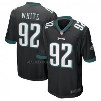 Camiseta NFL Game Philadelphia Eagles Reggie White Retired Alterno Negro