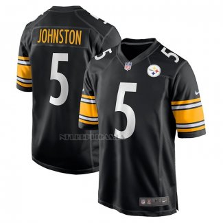 Camiseta NFL Game Pittsburgh Steelers Cameron Johnston Negro