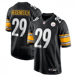 Camiseta NFL Game Pittsburgh Steelers Eli Heidenreich Negro