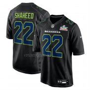Camiseta NFL Game Seattle Seahawks Rashid Shaheed Super Bowl LX Patch Negro