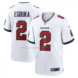 Camiseta NFL Game Tampa Bay Buccaneers Emeka Egbuka Blanco