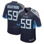 Camiseta NFL Game Tennessee Titans Sam Okuayinonu Primera Azul