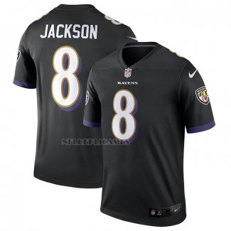 Camiseta NFL Legend Baltimore Ravens Lamar Jackson Legend Negro