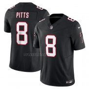 Camiseta NFL Limited Atlanta Falcons Kyle Pitts Vapor F.U.S.E. Negro2