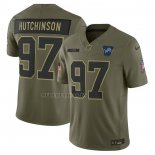 Camiseta NFL Limited Detroit Lions Aidan Hutchinson 2025 Salute To Service Verde Militar