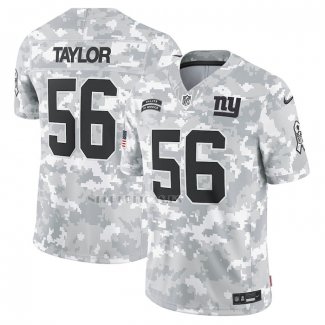 Camiseta NFL Limited New York Giants Lawrence Taylor 2024 Salute To Service Retired Gris