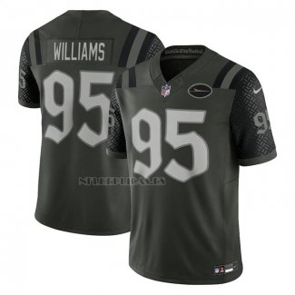 Camiseta NFL Limited New York Jets Quinnen Williams 2025 Rivalries Collection Gotham Verde