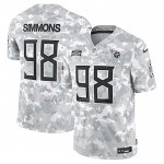 Camiseta NFL Limited Tennessee Titans Jeffery Simmons 2024 Salute To Service Gris