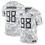 Camiseta NFL Limited Tennessee Titans Jeffery Simmons 2024 Salute To Service Gris