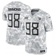 Camiseta NFL Limited Tennessee Titans Jeffery Simmons 2024 Salute To Service Gris
