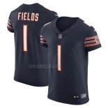 Camiseta NFL Elite Chicago Bears Justin Fields Vapor Azul