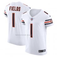 Camiseta NFL Elite Chicago Bears Justin Fields Vapor Blanco