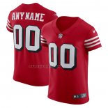 Camiseta NFL Elite San Francisco 49ers Personalizada Alterno Vapor Rojo