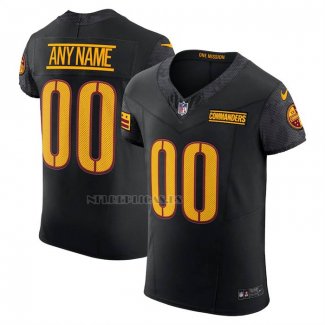 Camiseta NFL Elite Washington Commanders Alterno Vapor F.U.S.E. Personalizada Negro