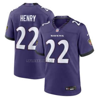 Camiseta NFL Game Baltimore Ravens Derrick Henry Violeta1